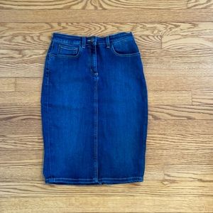 Boden Jean Pencil Skirt